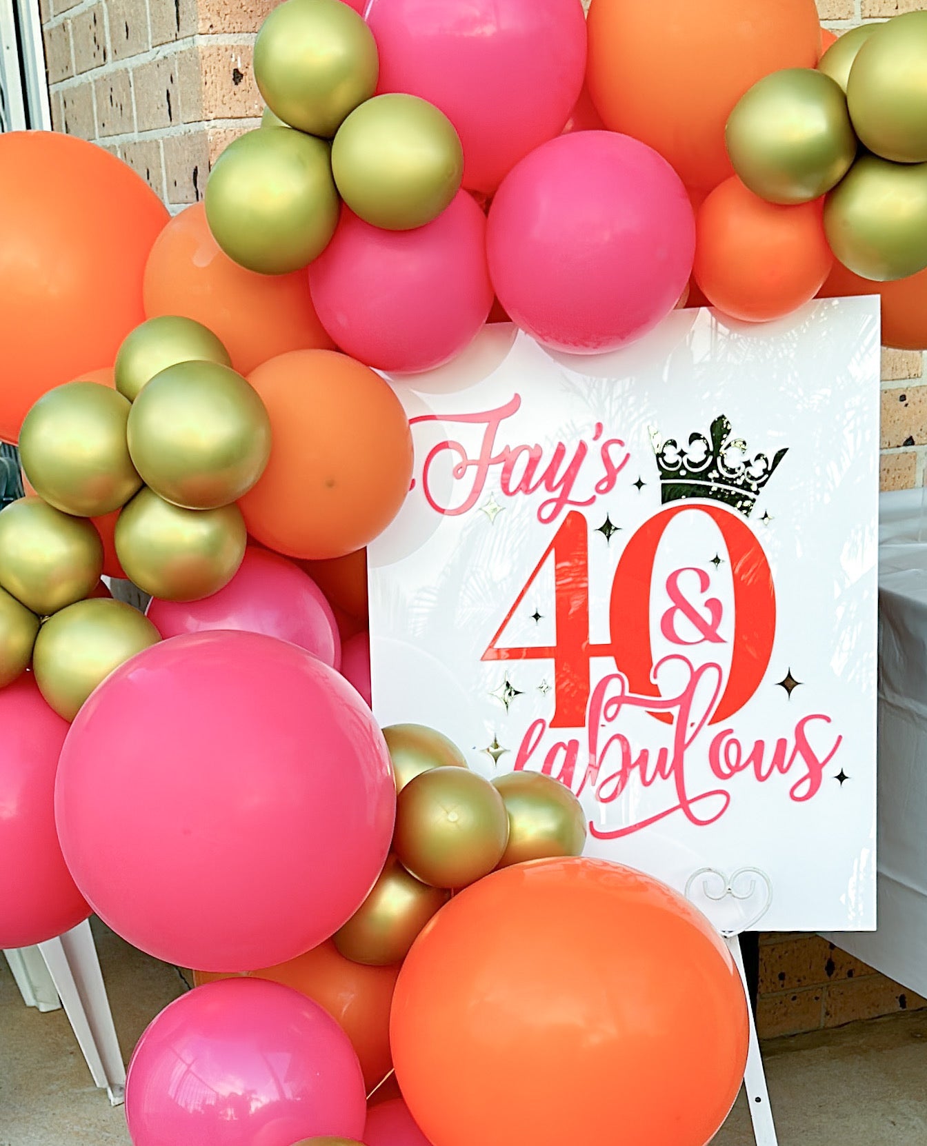 Party and Event signage – Pretty Pieces by Tara