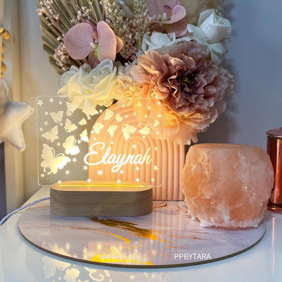 Personalised kids LED night light