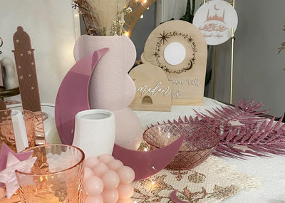 Cresent Moon and star set
