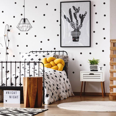 Polka dot wall decals